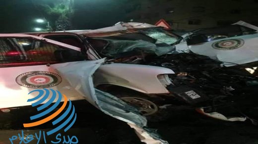 اصابة 5 عناصر من الأمن الوطني بحادث سير في الخليل