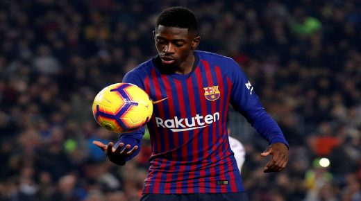 Soccer Football - La Liga Santander - FC Barcelona v Real Valladolid - Camp Nou, Barcelona, Spain - February 16, 2019 Barcelona's Ousmane Dembele REUTERS/Albert Gea