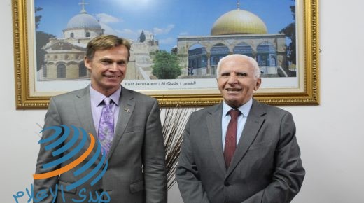 الأحمد يبحث مع ممثل الاتحاد الأوروبي الخطوات الإسرائيلية لضم أراض فلسطينية