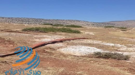 الاحتلال يدمر خطوط مياه في الأغوار الشمالية