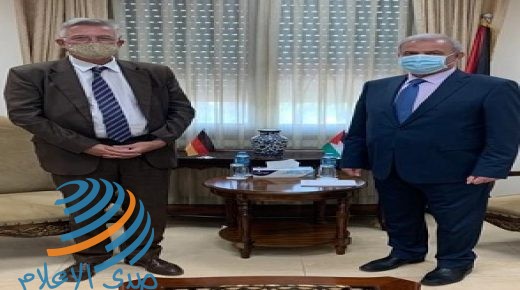 أبو عمرو يبحث مع ممثل ألمانيا المستجدات المتعلقة بخطة “الضم” الإسرائيلية
