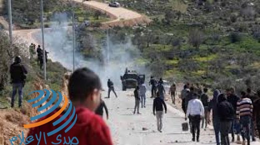 إصابات بالاختناق خلال مواجهات مع الاحتلال في قرية فصايل شمال أريحا