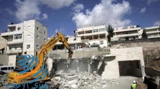 الاحتلال يهدم منزلا في سلوان جنوب القدس المحتلة
