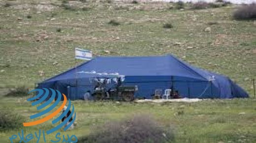 مستوطنون ينصبون خيمة في أراض ببلدة بتير غرب بيت لحم
