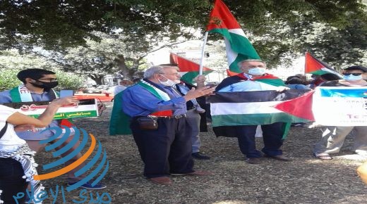وقفة احتجاجية أمام السفارة الإماراتية في روما رفضا للتطبيع مع إسرائيل