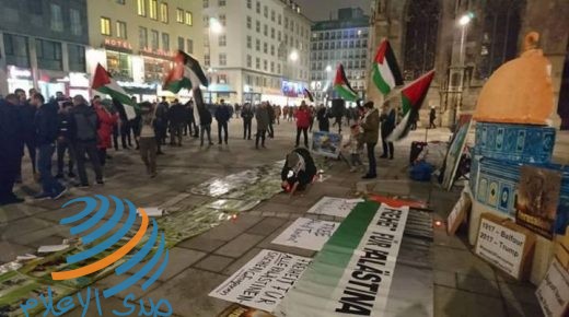 مظاهرة احتجاجية في النمسا رفضا لخطة الضم الإسرائيلية