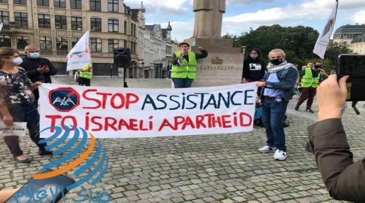 وقفة في بروكسل للمطالبة برفع الحصار المفروض على غزة في ظل تفشي فيروس “كورونا”
