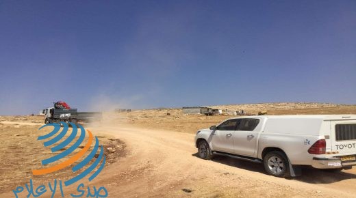 الاحتلال يستولي على 3 خيام في تجمع واد السيق البدوي شرق رام الله