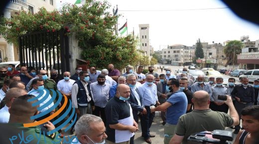 فعاليات محافظة طولكرم ومؤسساتها تعبر عن التضامن مع محافظ القدس عدنان غيث