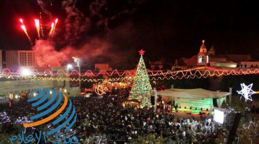 إضاءة شجرة الميلاد في القدس المحتلة ضمن إجراءات وقائية