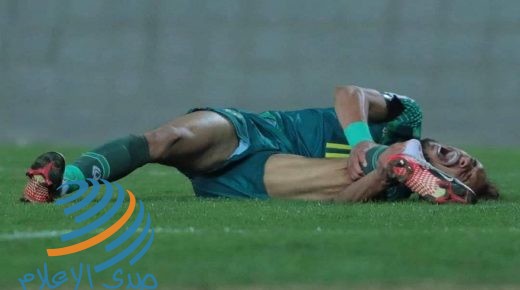 إصابة أحمد جلال بكسر في الساق أثناء مباراة الشرطة والقوة الجوية
