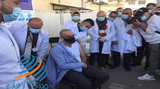 (صور) بيت لحم: انطلاق حملة التطعيم ضد فيروس كورونا