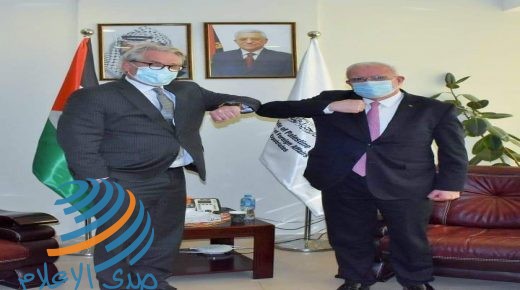المالكي يطلع منسق الأمم المتحدة الخاص لعملية السلام في الشرق الأوسط على الانتهاكات الاسرائيلية