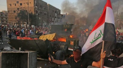 مظاهرات تجوب عدة مدن في العراق احتجاجا على حادثة حريق داخل مستشفى