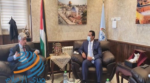 مجدلاني يبحث مع ممثل مكتب الغذاء العالمي مشاريع التمكين الاقتصادي