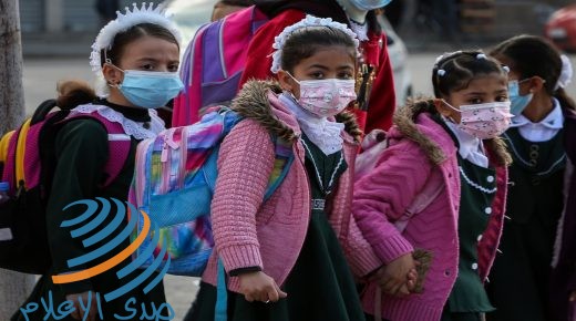 Palestinian students affiliated with the United Nations "UNRWA" wear face masks amid the coronavirus pandemic, in Rafah, south of the Gaza Strip, on November 25, 2020. Photo by Abed Rahim Khatib/Flash90 *** Local Caption *** עזה
רצועת עזה
רפיח
פלסטינים
בדיקות קורונה
