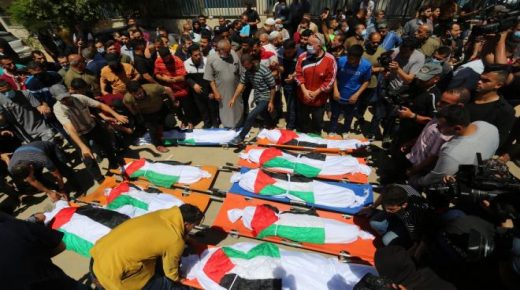 جماهير شعبنا تشيع جثامين 10 شهداء في مدينة جنين ومخيمها