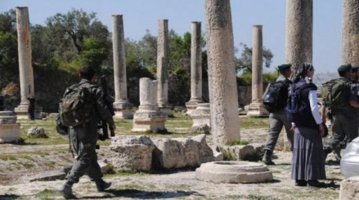 الاحتلال يوقف أعمال تأهيل مدخل سبسطية شمال نابلس