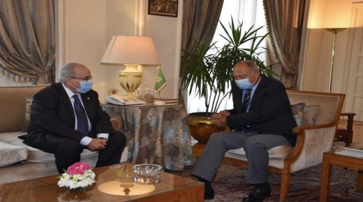 أبو الغيط يبحث مع وزير خارجية الجزائر مستجدات القضية الفلسطينية