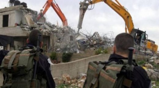 الاحتلال يهدم منزلا قيد الانشاء في يتما جنوب نابلس