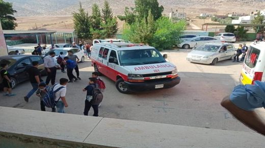 إصابات بالاختناق بين الطلبة خلال اقتحام الاحتلال قرية تياسير شرق طوباس