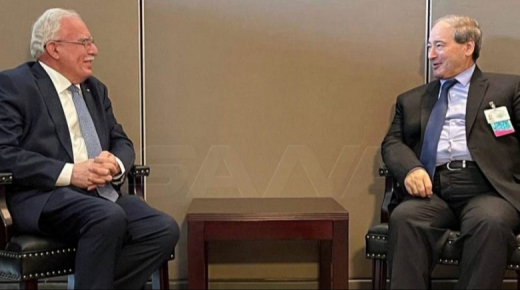 المالكي يطلع وزير الخارجية السوري على مستجدات الأوضاع في فلسطين