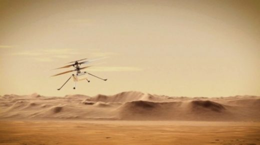 نموذج طائرة هليكوبتر مصغّر لرحلات كوكب المريخ