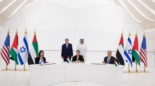 اتفاقية بين الامارات والاردن و”اسرائيل ” في مكافحة ازمة المناخ