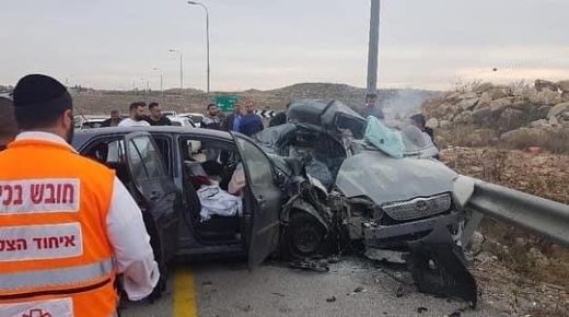 وفاة مواطنين بحادث سير غرب رام الله