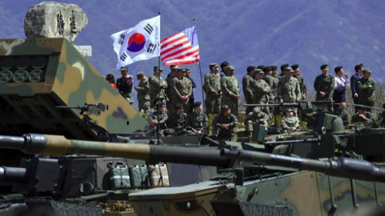 مناورة عسكرية كورية امريكية