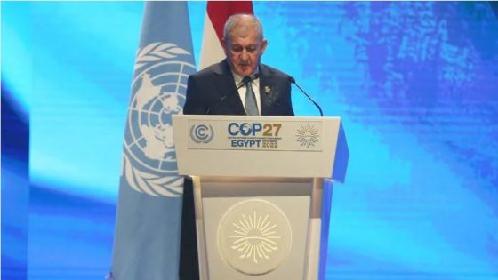 كلمة الرئيس العراقي بمؤتمر المناخ تثير تفاعلا فما السبب؟