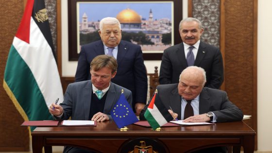 توقيع حزمة الدعم المالي لفلسطين من الاتحاد الأوروبي