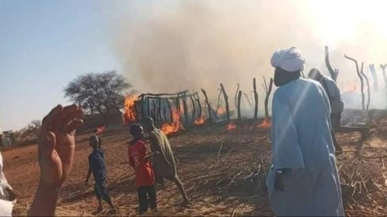 نيران تخرج من باطن الأرض وتلتهم عشرات المنازل في السودان