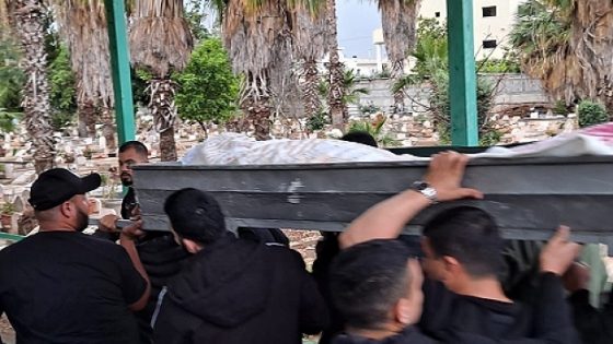 تشييع جثمان الشهيد يوسف أبو جابر في كفر قاسم
