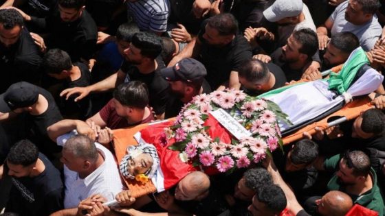 تشييع جثمان الشهيد قصي معطان في برقة شرق رام الله