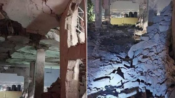 قصف الطيران الإسرائيلي لمسجد في مخيم جنين