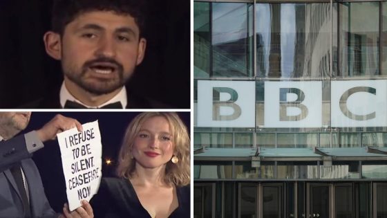 انتقادات لـ”بي بي سي” بعد “حذف خطابات فنانين داعمة لغزة” من تغطيتها لحفل “بافتا اسكتلندا”