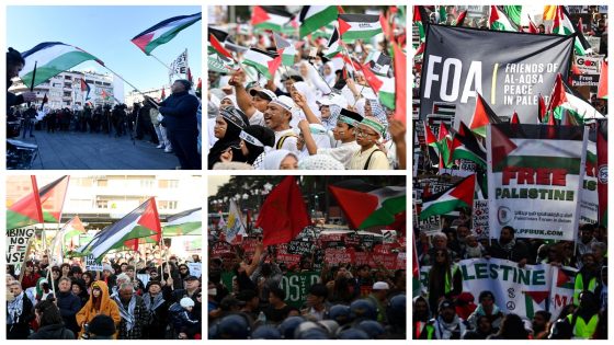 مسيرات-منددة-بالعدوان-على-غزة لندن