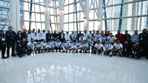 وزير الشباب والرياضة القطري، يزور بعثة المنتخب الوطني الفلسطيني في الدوحة