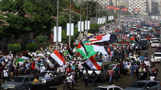 لاهاي: مسيرة داعمة لفلسطين ومنددة بالعدوان على قطاع غزة