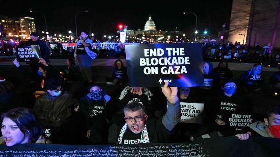 تظاهرات في واشنطن للمطالبة بوقف العدوان على قطاع غزة