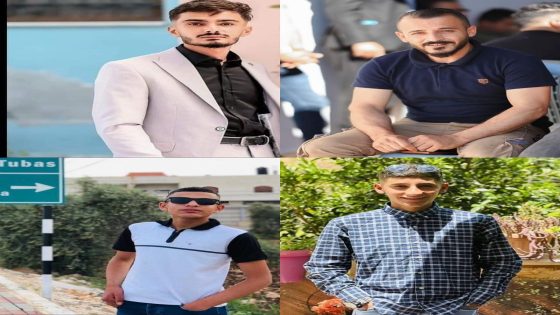 4 شهداء و7 إصابات برصاص الاحتلال في عقابا وطوباس