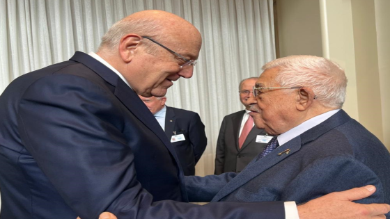 الرئيس يلتقي رئيس وزراء لبنان في نيويورك