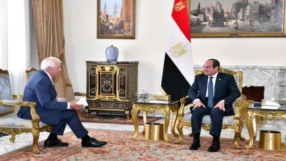 الرئيس المصري يؤكد لـ”بوريل” ضرورة إنهاء العنف والتصعيد بالضفة الغربية