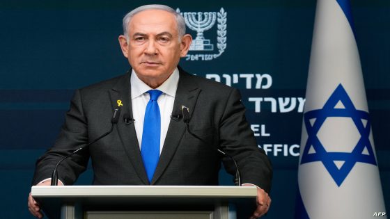 Israeli Prime Minister Benjamin Netanyahu speaks during a news conference in Jerusalem on September 2, 2024. (Photo by Ohad Zwigenberg / POOL / AFP)