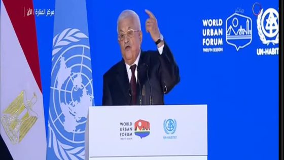 الرئيس أمام المنتدى الحضري العالمي: الاحتلال يفرض تحديات كبيرة تعيق جهود التنمية المستدامة
