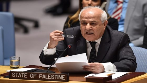 Permanent Observer Mission of the State of Palestine, Riyad H. Mansour speaks during UN Security Council on May 15, 2018, at UN Headquarters in New York. The US ambassador to the United Nations on Tuesday told an emergency Security Council meeting on the violence in Gaza, that ally Israel had acted with restraint in the face of provocation from Hamas. "No country in this chamber would act with more restraint than Israel has," Nikki Haley told the Security Council. "In fact the records of several countries here today suggest they would be much less restrained," she said.