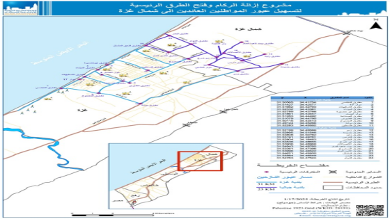 الحكومة والهيئة العربية الدولية للإعمار تحددان خريطة شوارع رئيسية سيبدأ العمل على فتحها فور وقف العدوان