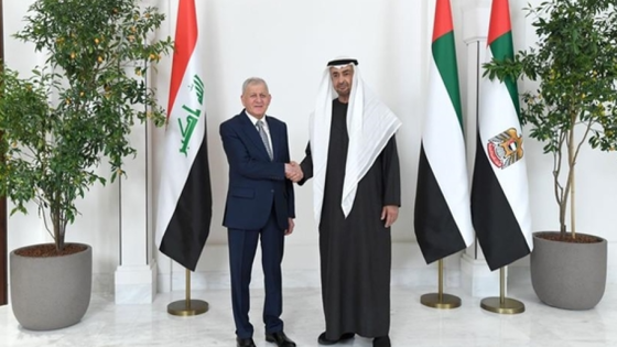 رئيسا الإمارات والعراق يؤكدان على حل الدولتين كأساس لسلام دائم