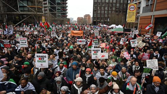 مظاهرات ضد تهجير الفلسطينيين